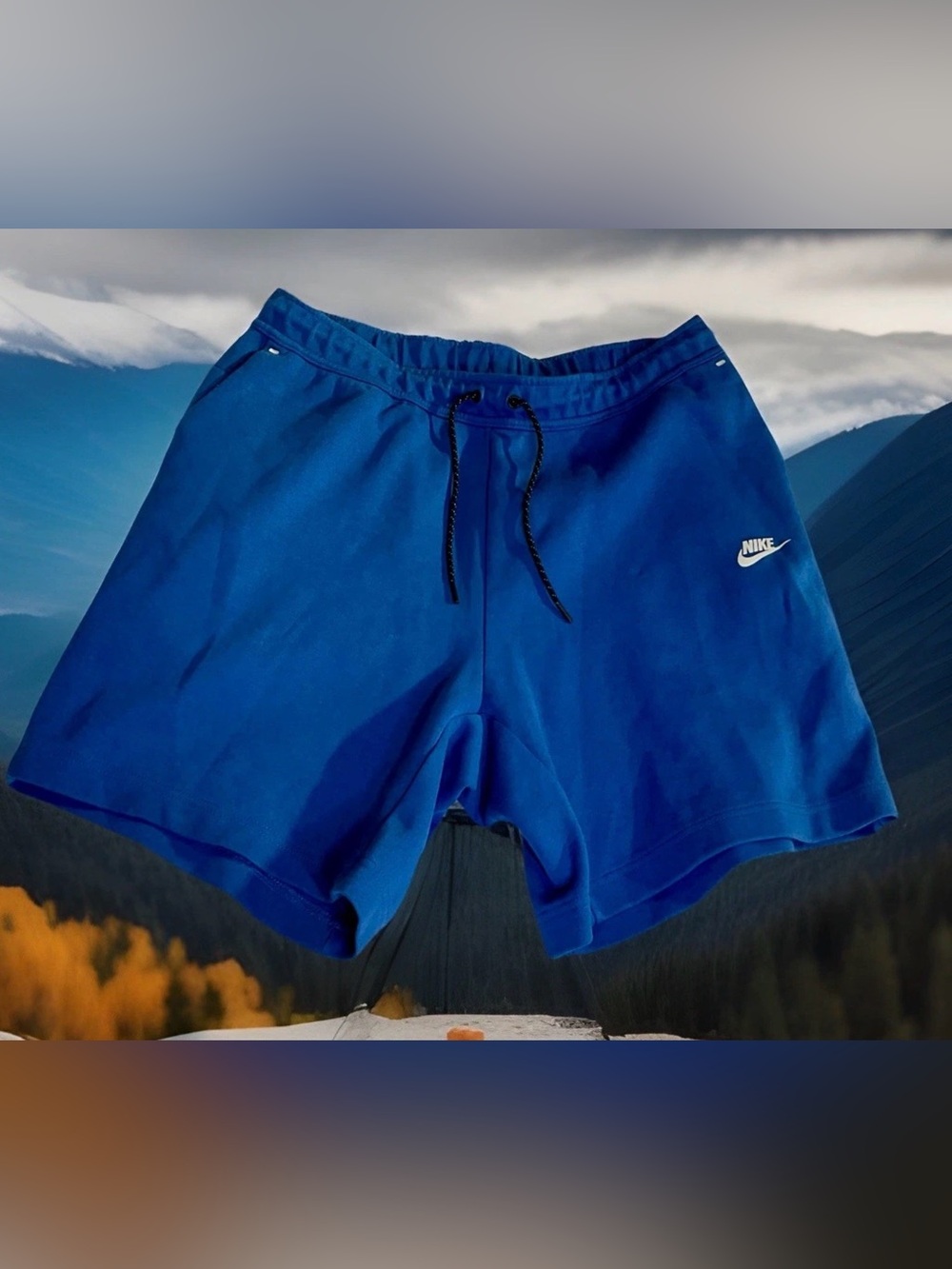Nike Sportswear Tech Fleece Shorts Mens XL Sweat Marina Blue CU4503-407